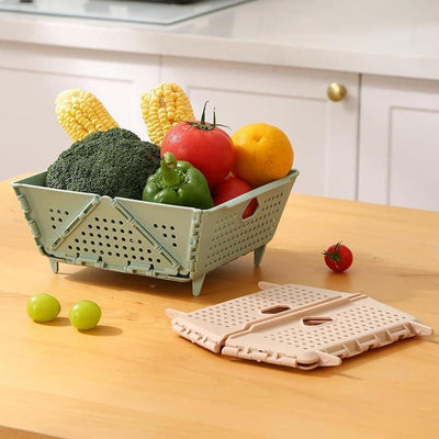 Foldable Fruit Drain Basket