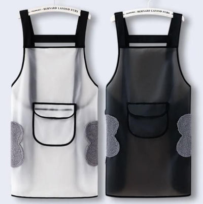 Adjustable Oil-Water Proof Transparent Cooking Apron