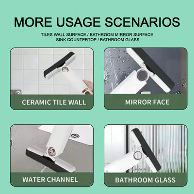 Portable Self-squeeze Short Mop Mini Hand Wash-free Strong Absorbent Mop With 1 Cotton Head Cleaning Sponge For Bathroom Kitchens Table