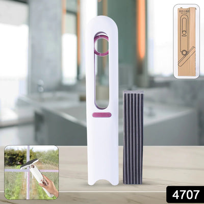 Portable Self-squeeze Short Mop Mini Hand Wash-free Strong Absorbent Mop With 1 Cotton Head Cleaning Sponge For Bathroom Kitchens Table